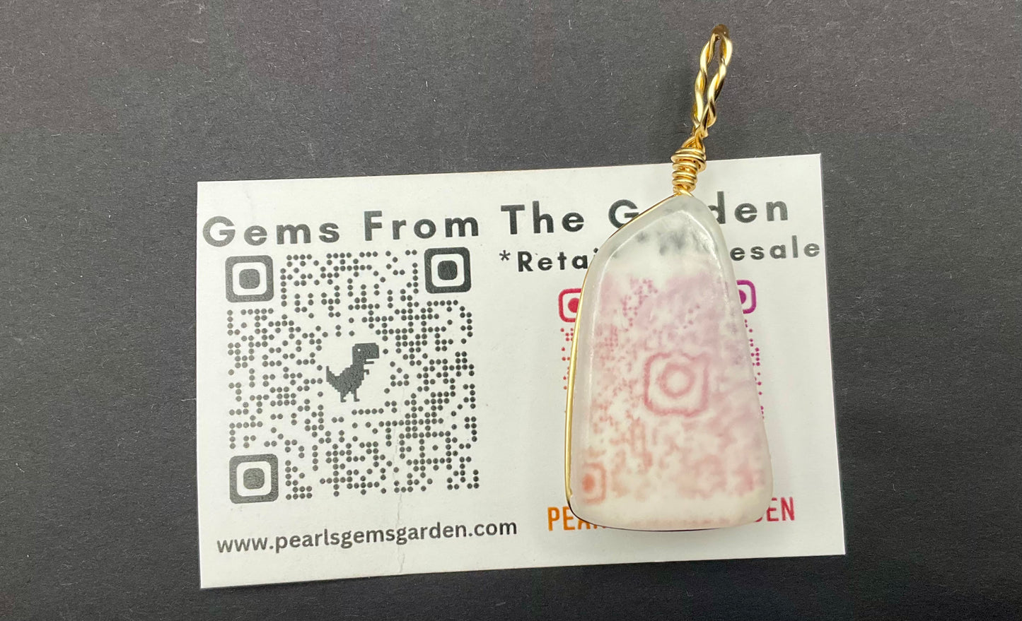 Ulexite Pendant #2