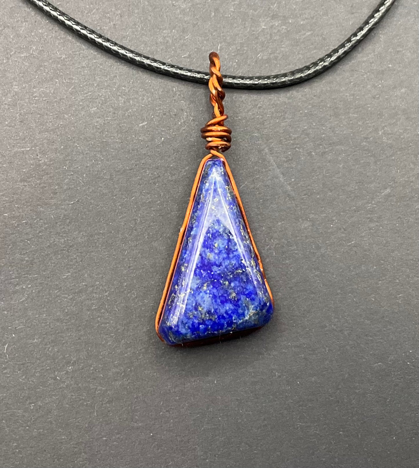 Lapis Lazuli Pendant #06 Wire Wrapped
