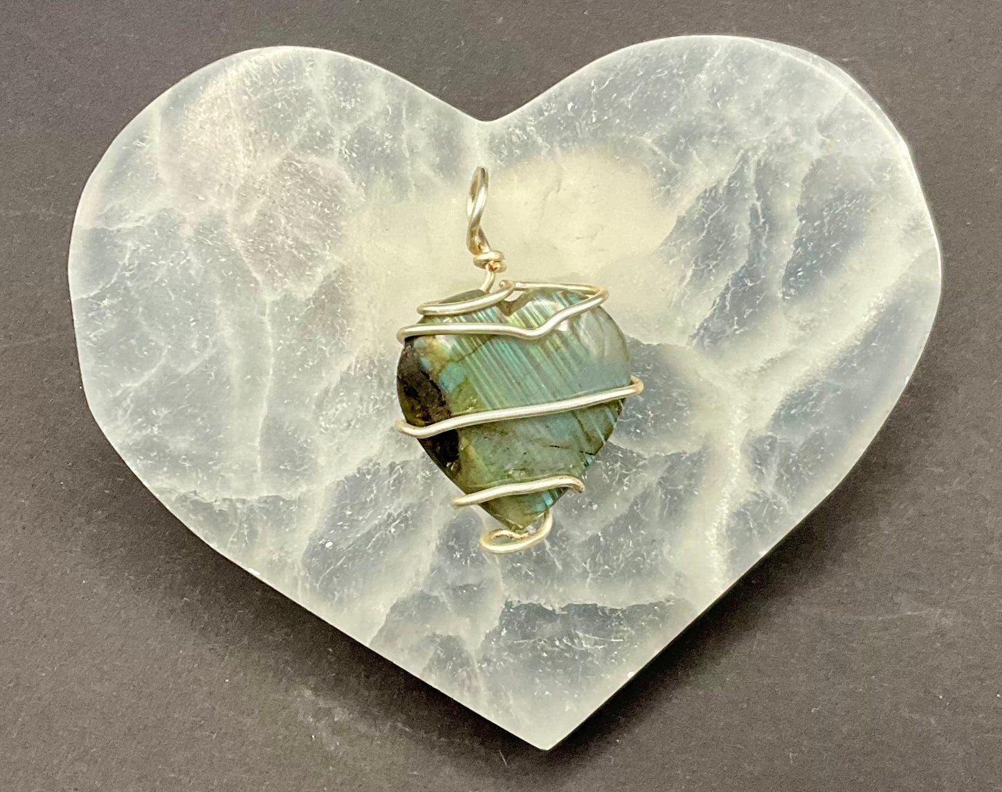 Labradorite Pendant #06 Wire Wrapped