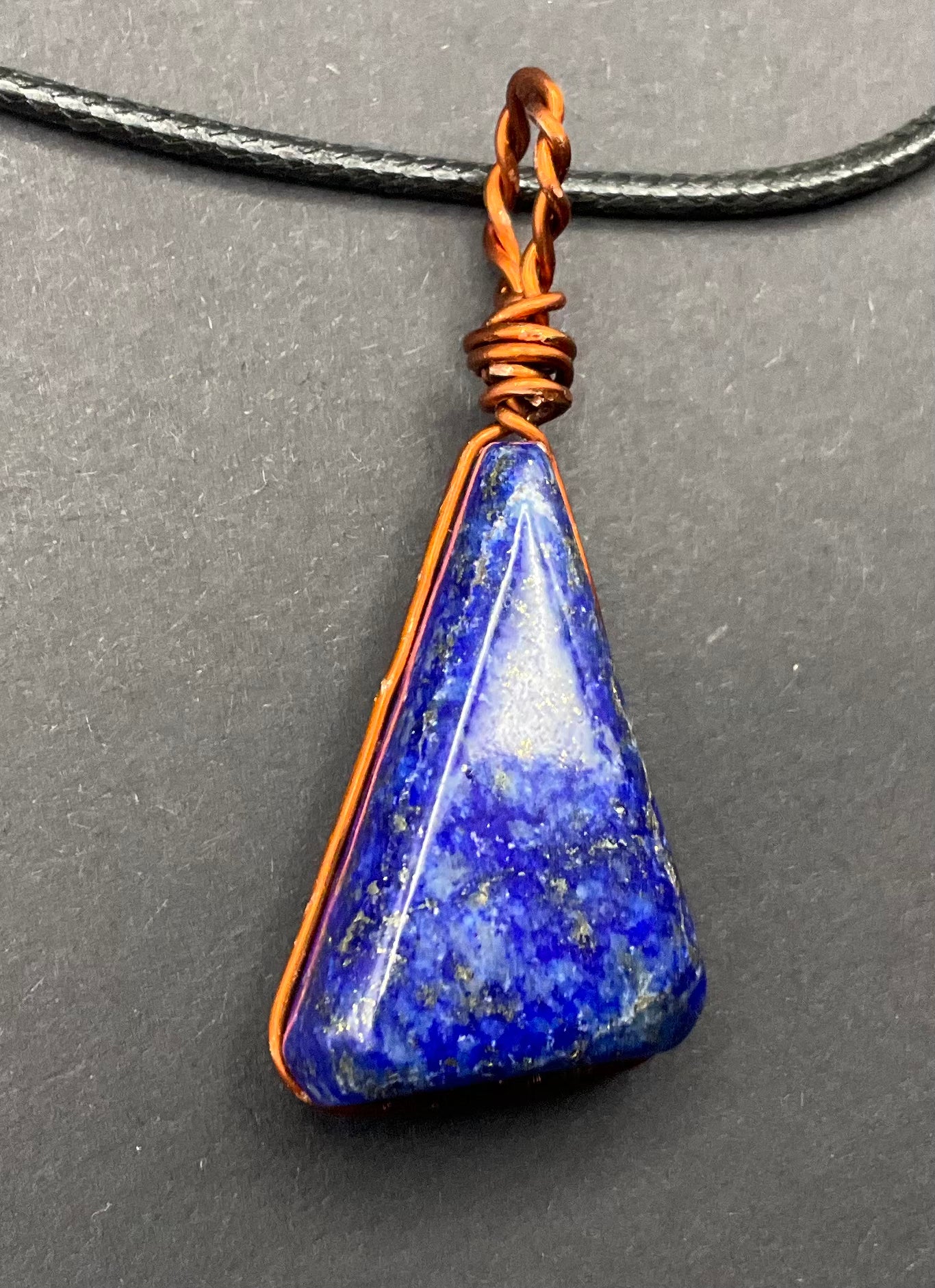 Lapis Lazuli Pendant #06 Wire Wrapped