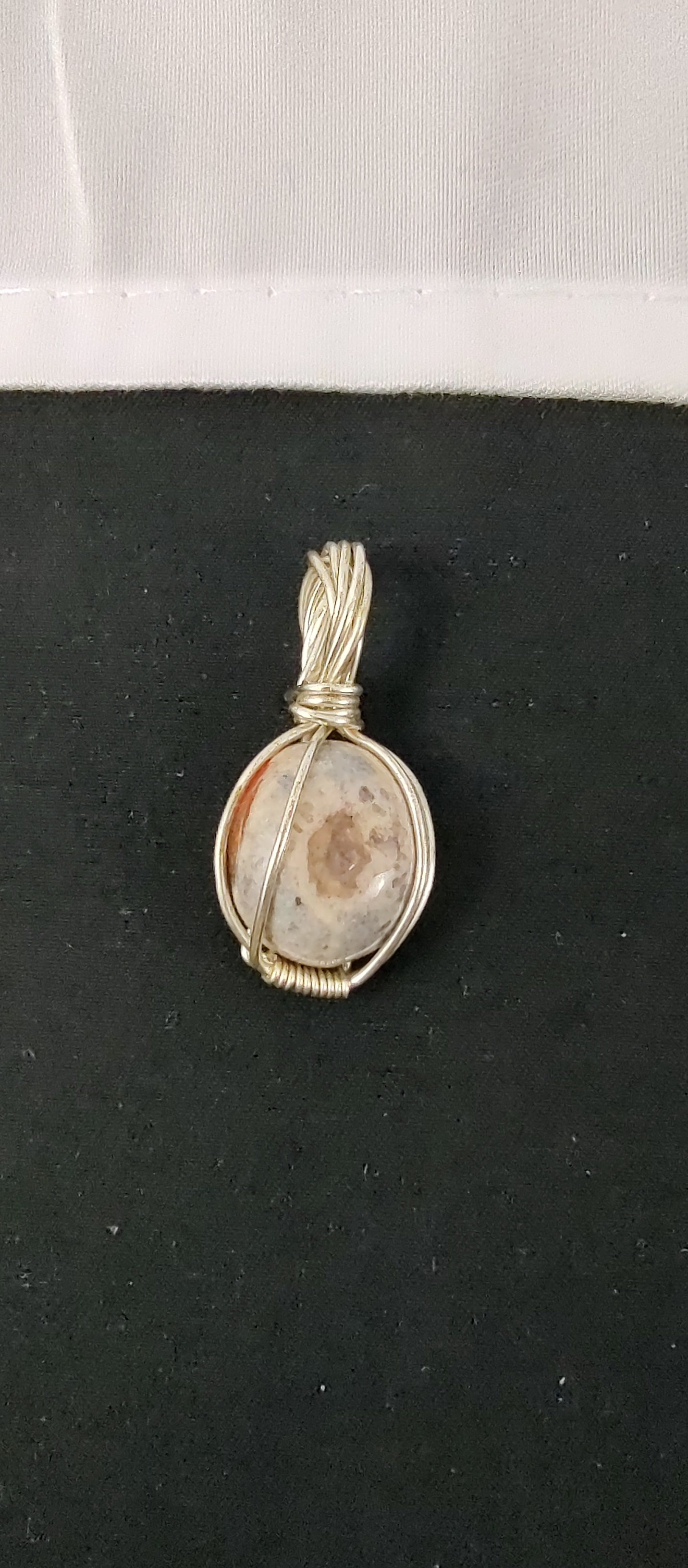 Opal Pendant #28 White Purple