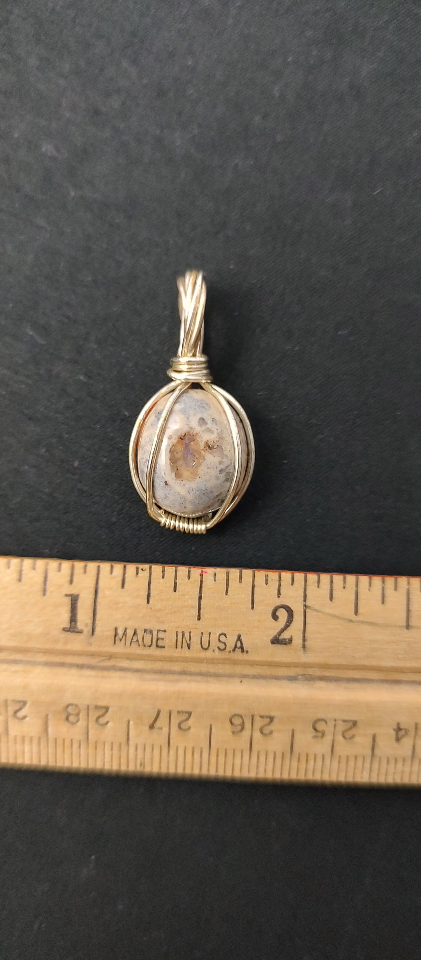 Opal Pendant #28 White Purple