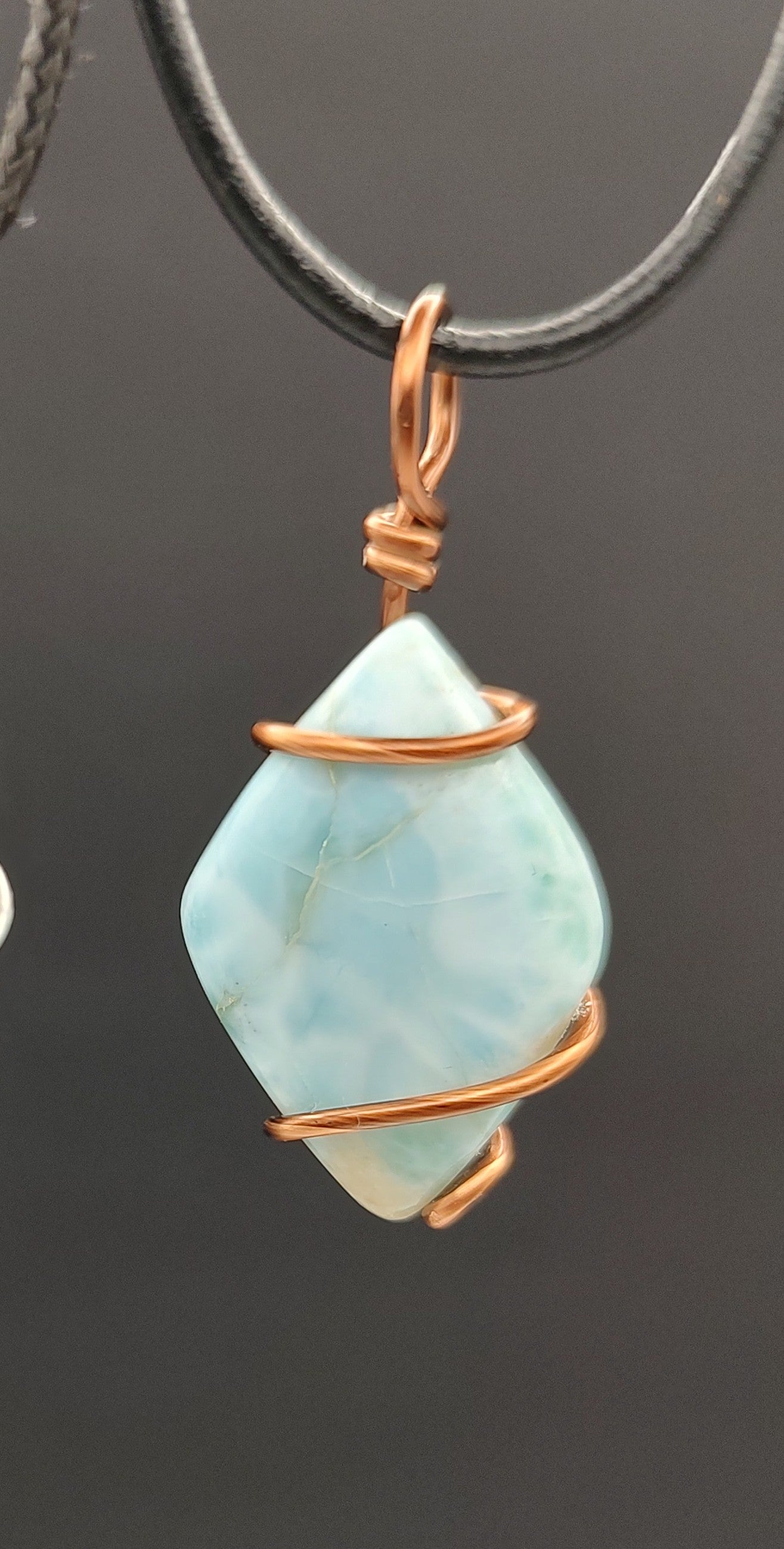 Larimar Pendant #03 Antique