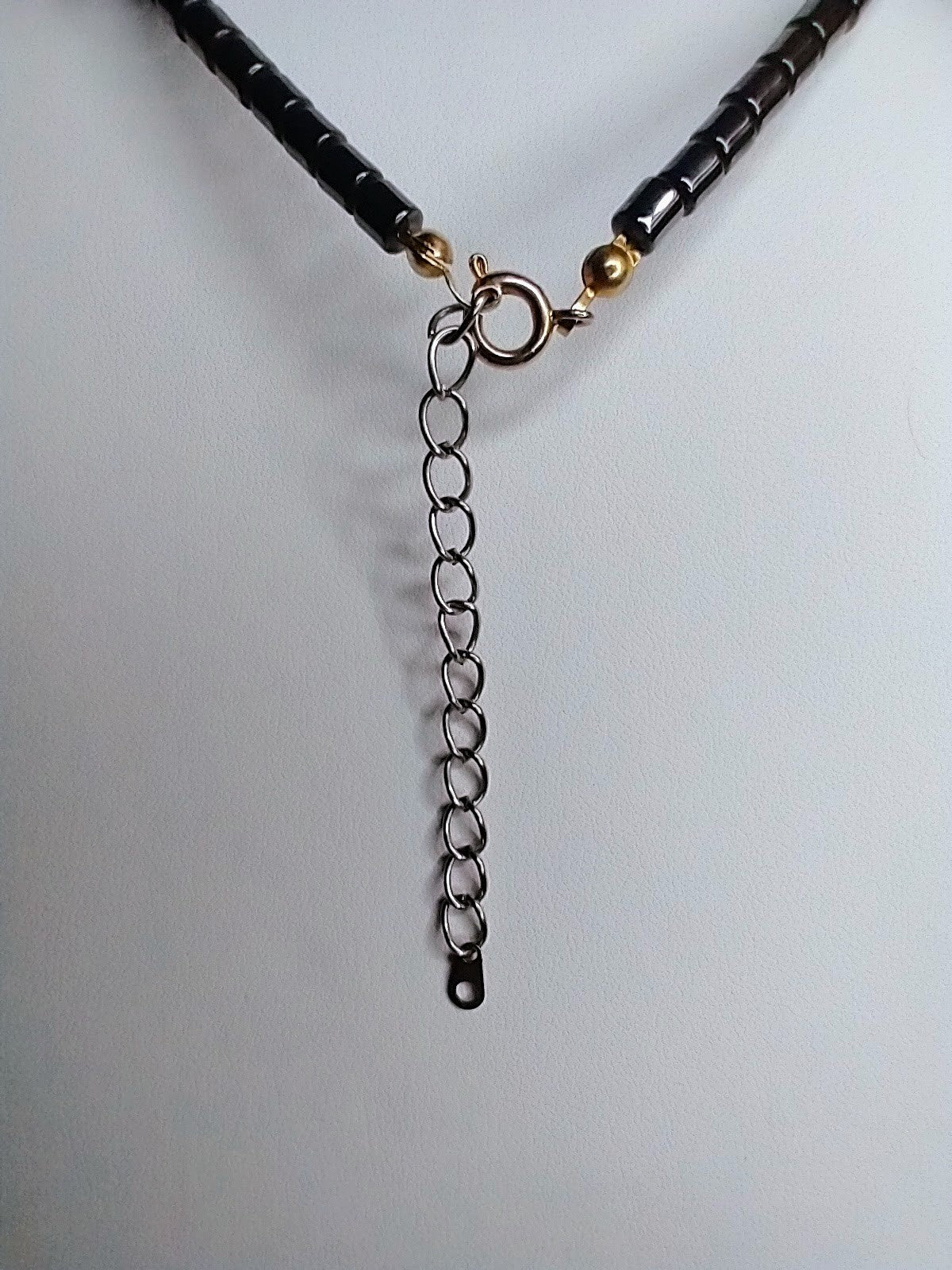 Hematite Flower Necklace