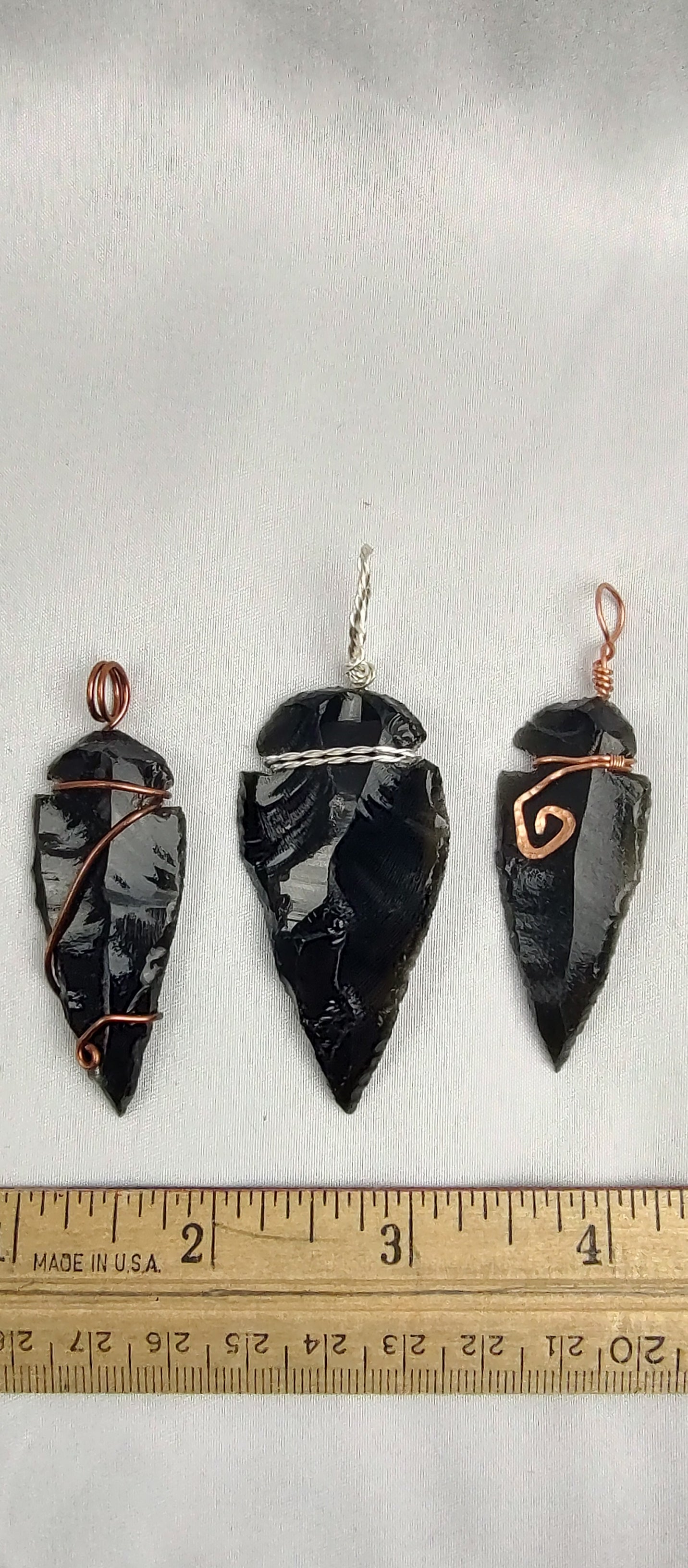 Obsidian Pendant Arrowhead
