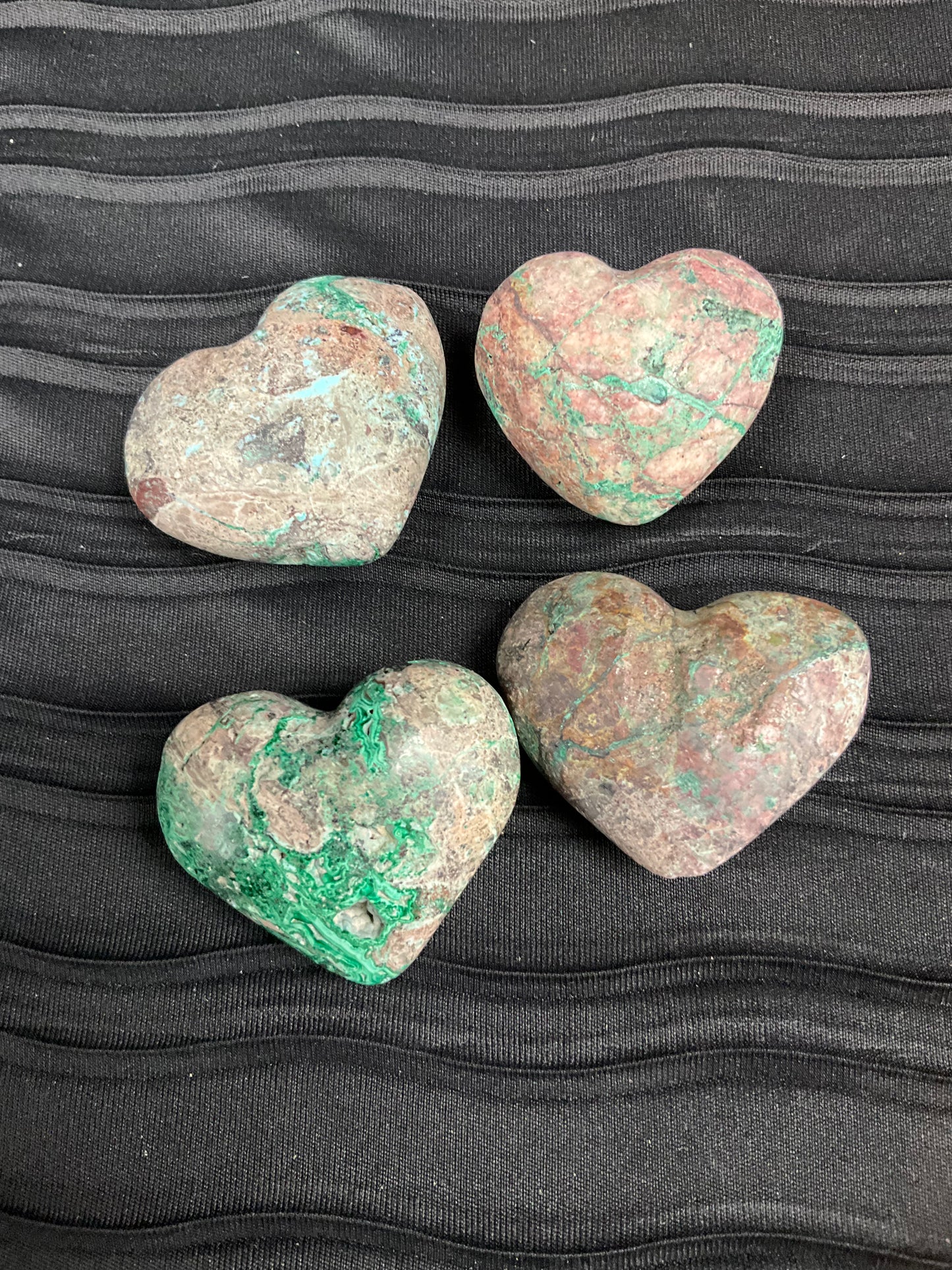 Chrysocolla Cozco Small Hearts