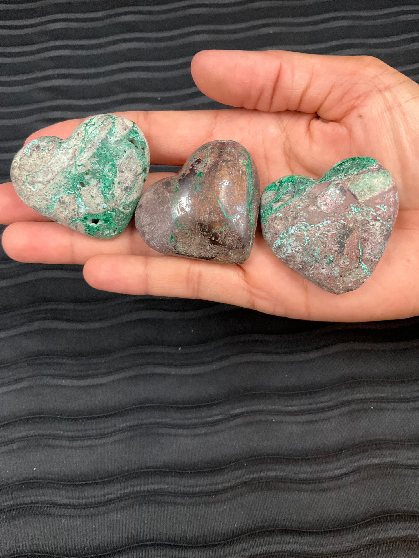 Chrysocolla Cozco Hearts