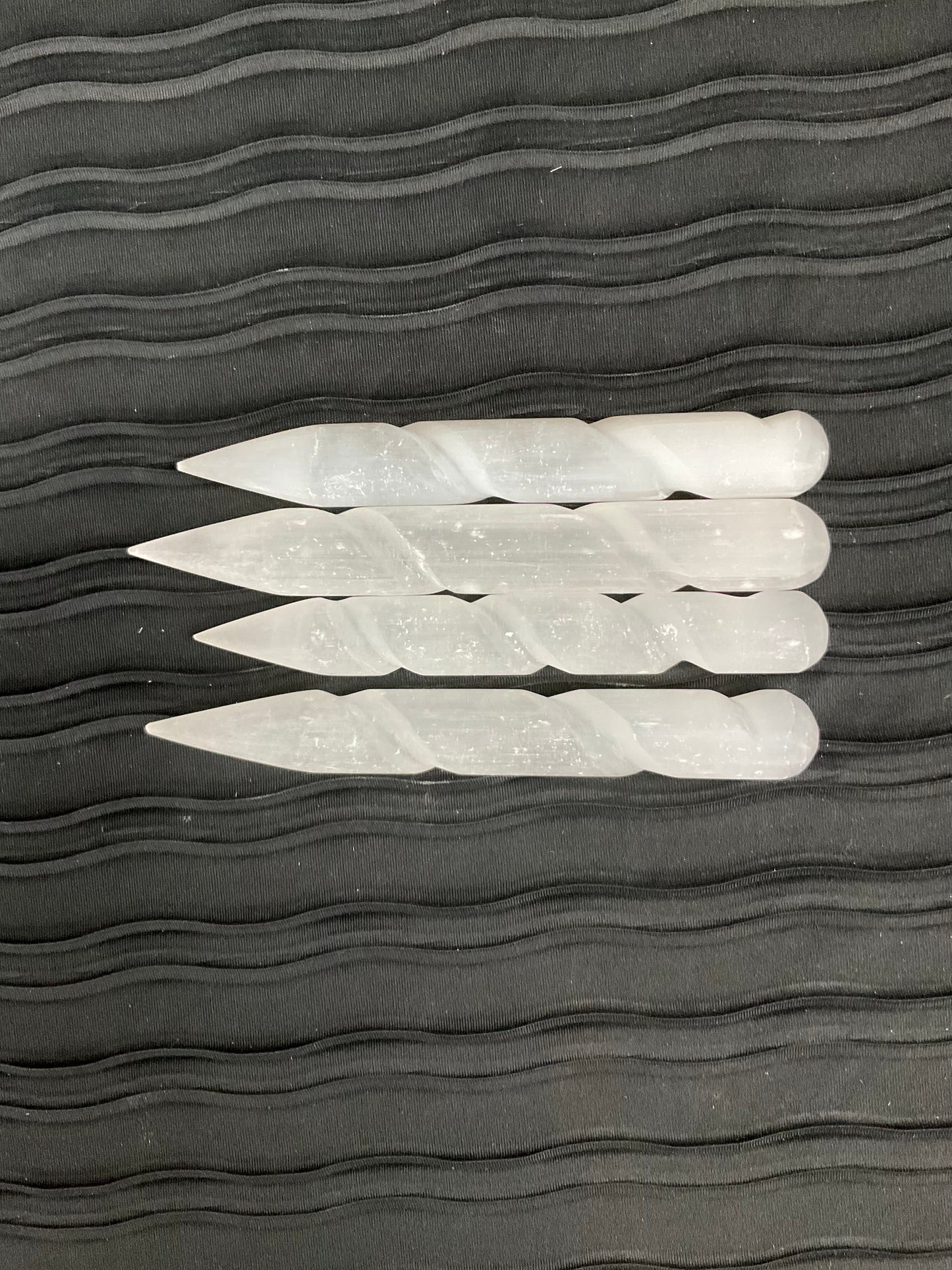 Selenite Collection Swirly Wand