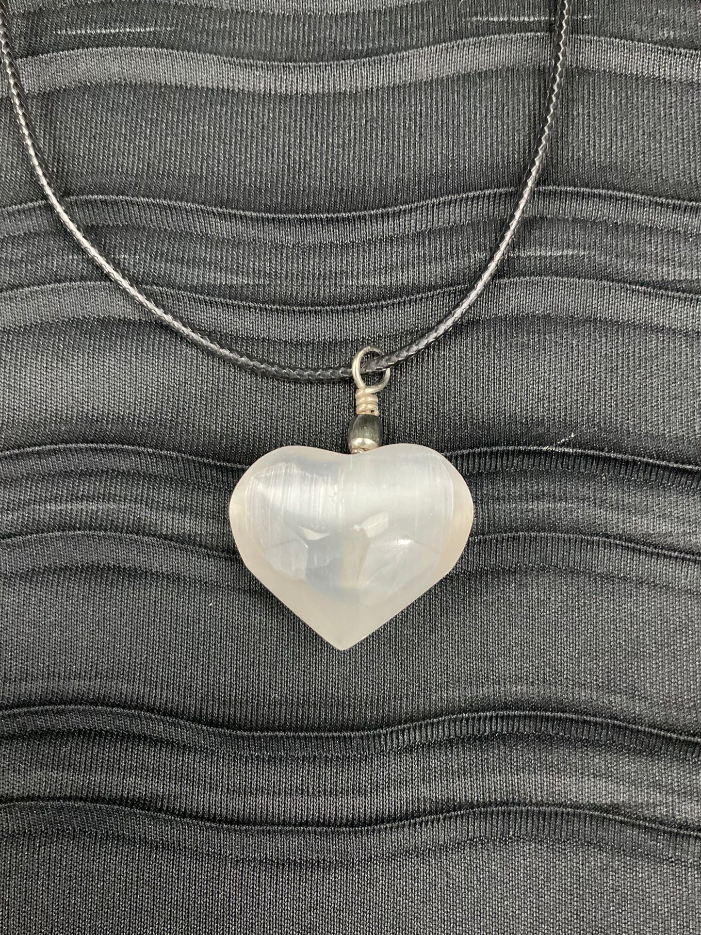 Selenite Pendant Heart