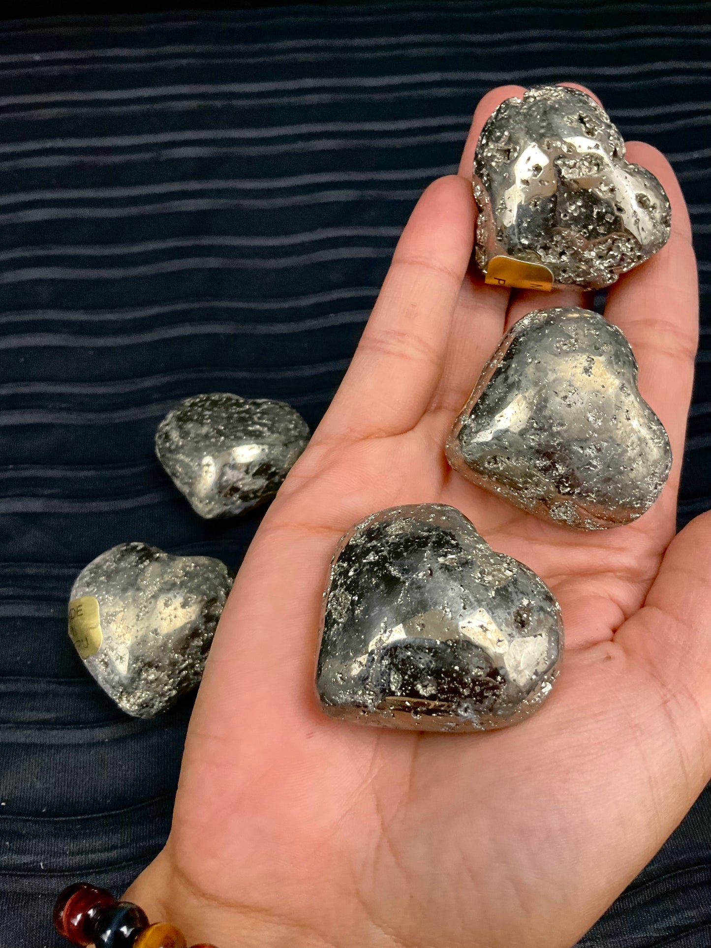 Pyrite Hedro Small Hearts
