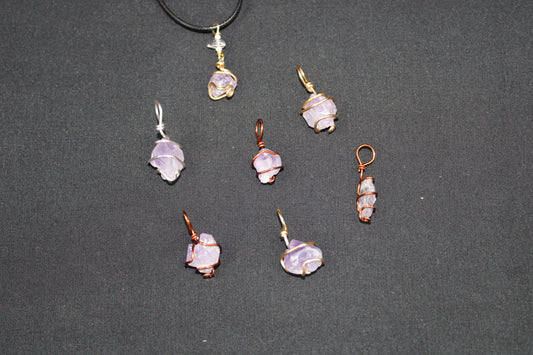 Amethyst Wire Wrap Pendant