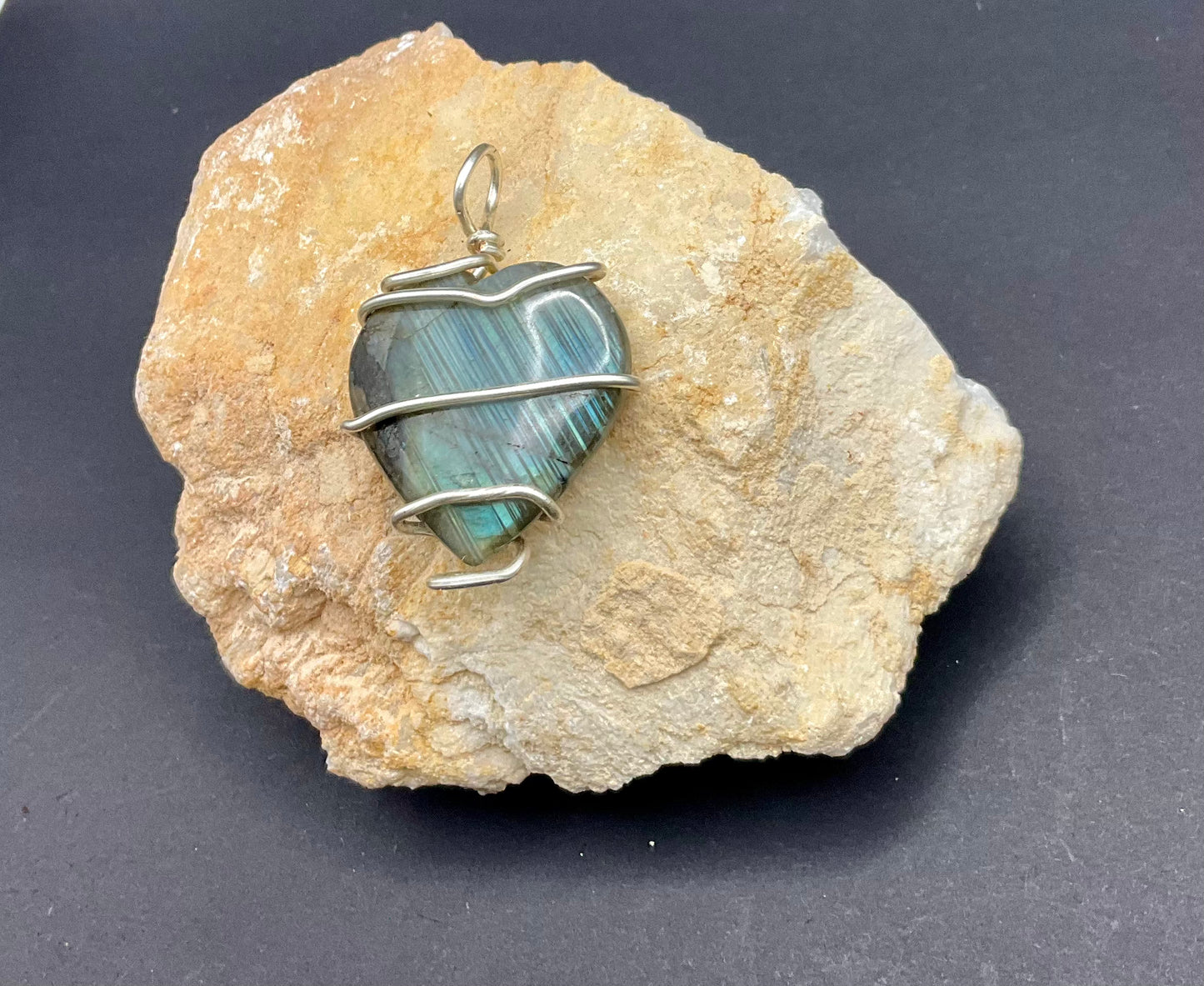 Labradorite Pendant #06 Wire Wrapped