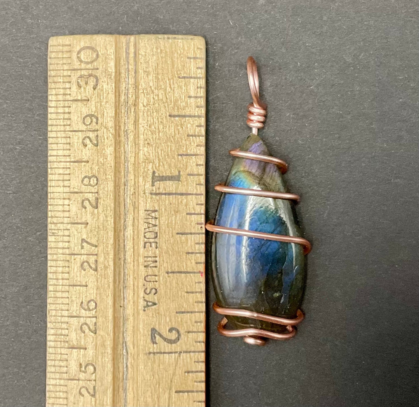 Labradorite Pendant #09 Wire Wrapped