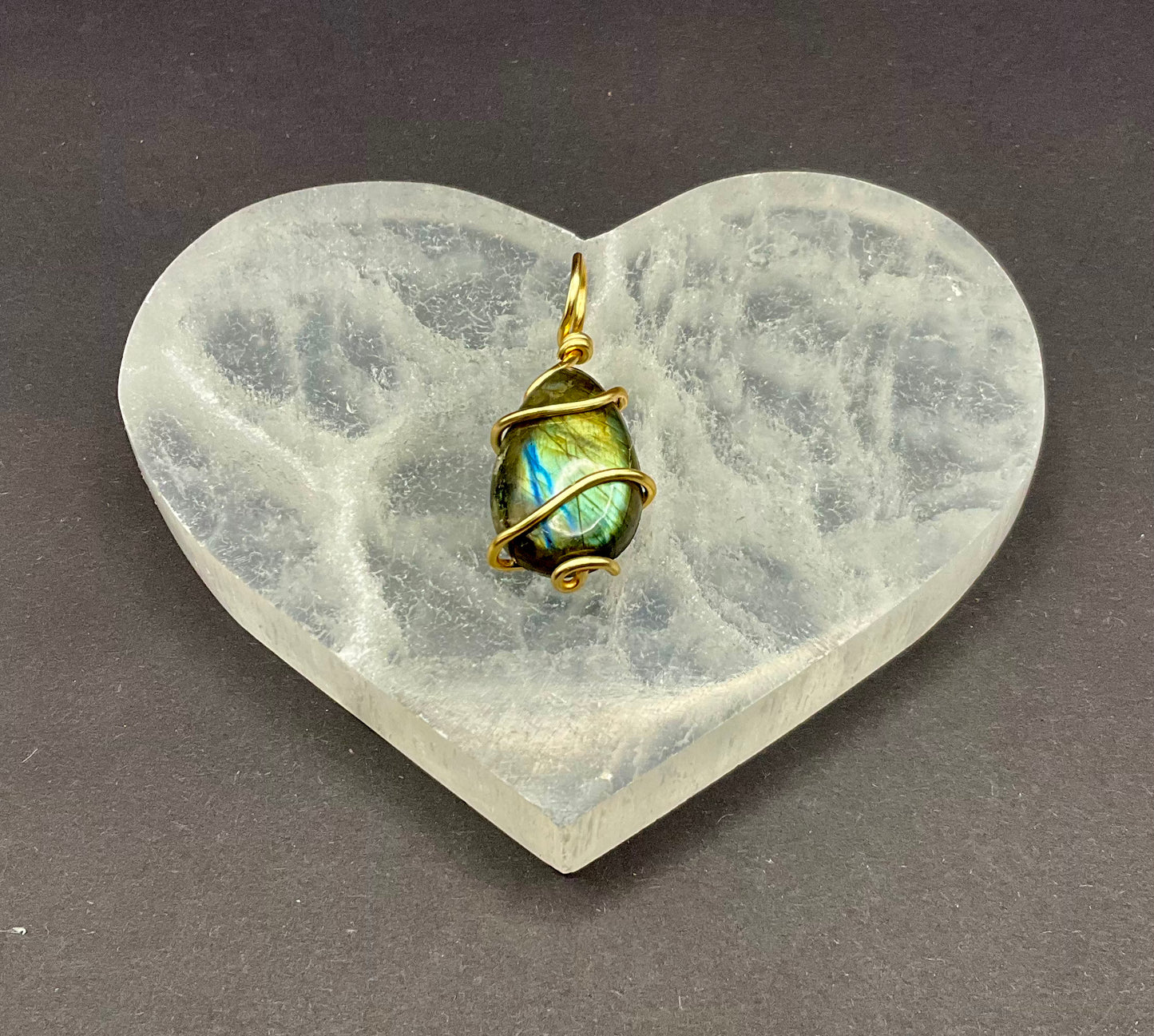 Labradorite Pendant #16 Wire Wrapped