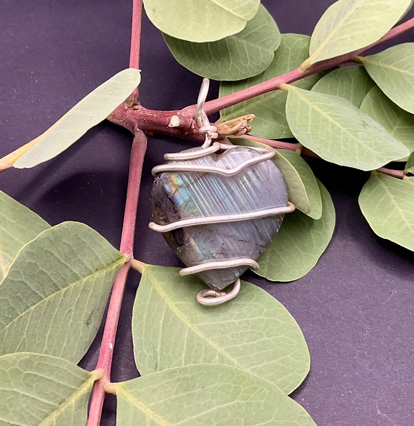 Labradorite Pendant #06 Wire Wrapped