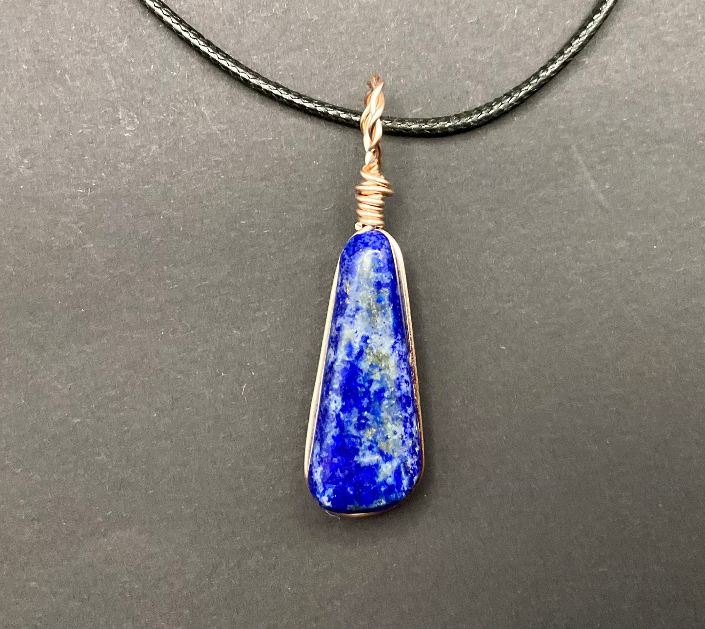 Lapis Lazuli Pendant #03 Wire Wrapped