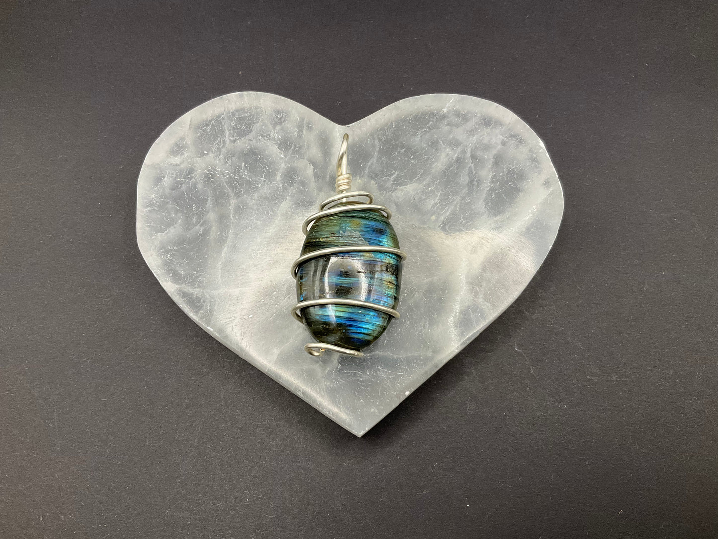 Labradorite Pendant #13 Wire Wrapped