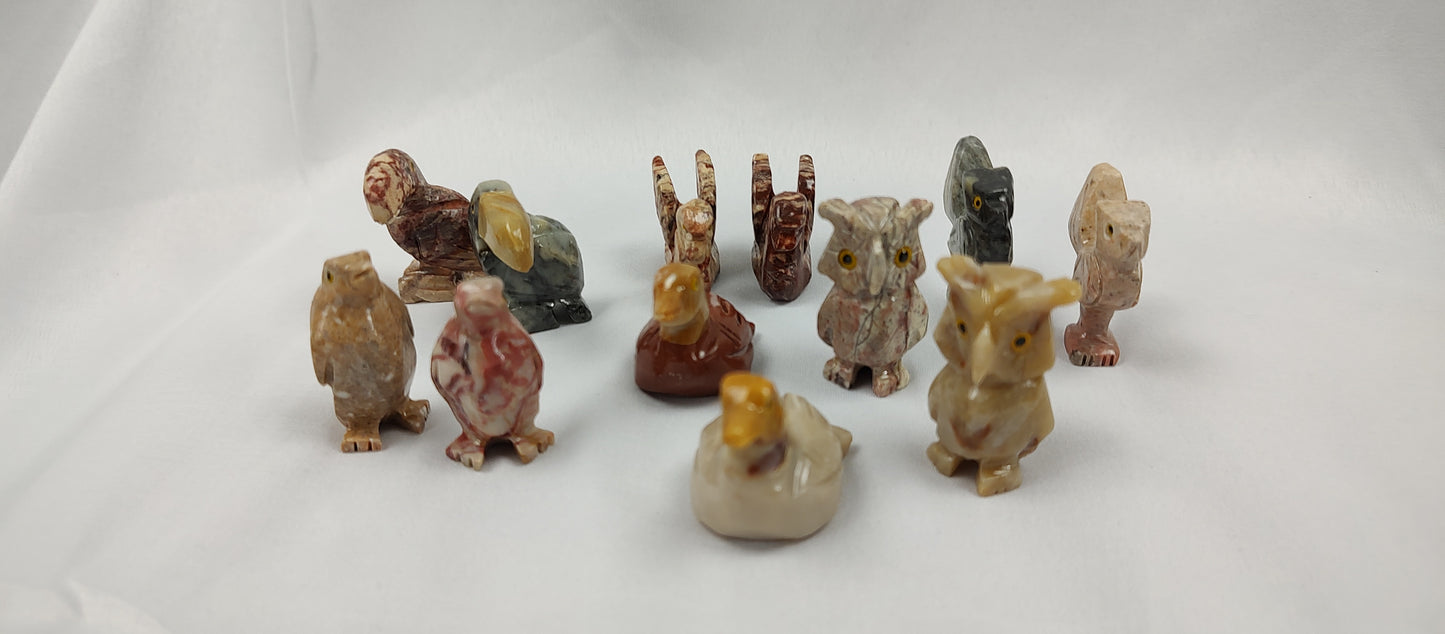 Soapstone animals