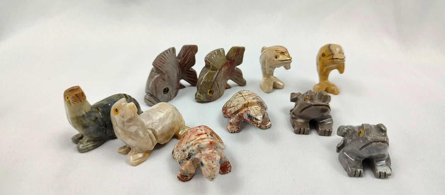Soapstone animals