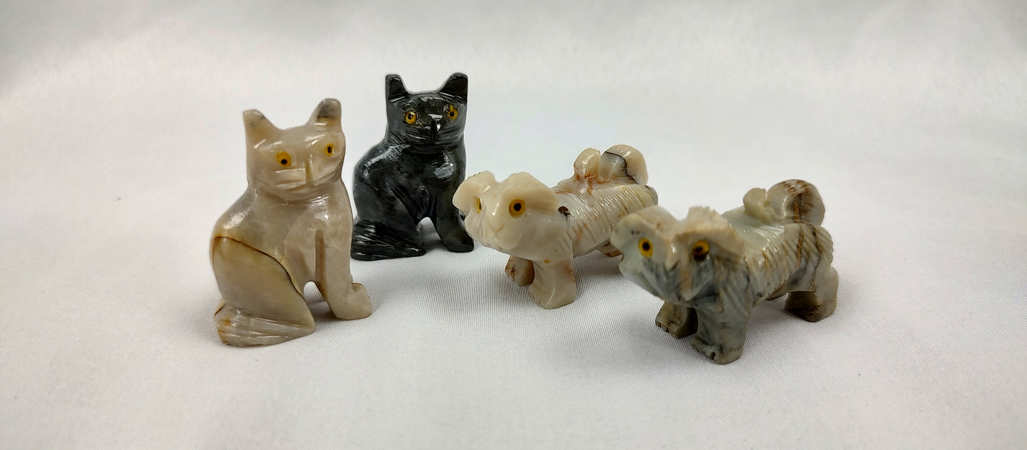 Soapstone animals
