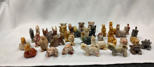 Soapstone animals