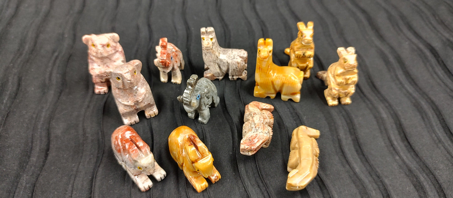 Soapstone animals