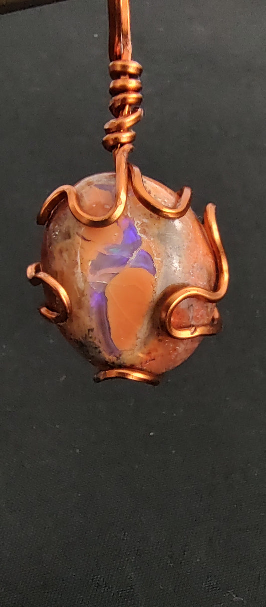 Opal Pendant #23 Neon Purple