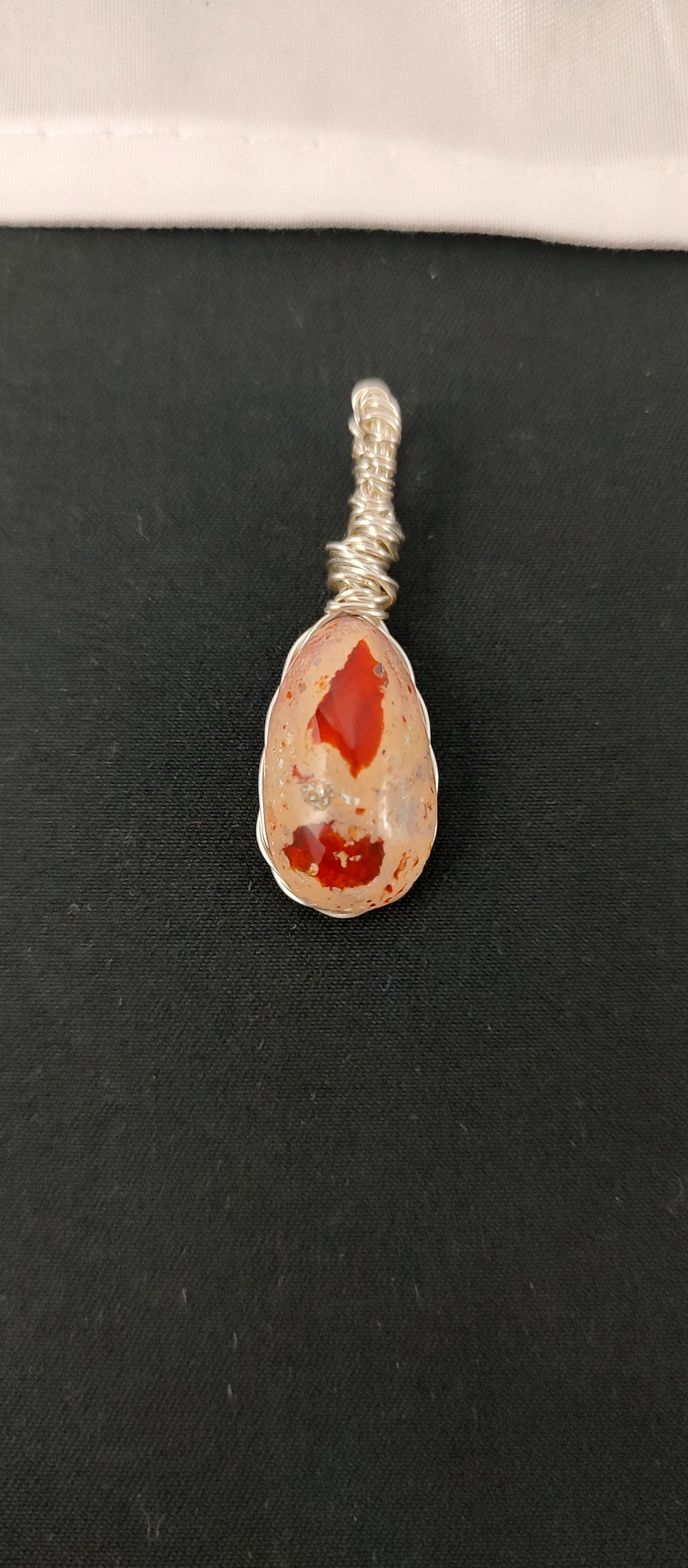 Opal Pendant #27 Oval Red