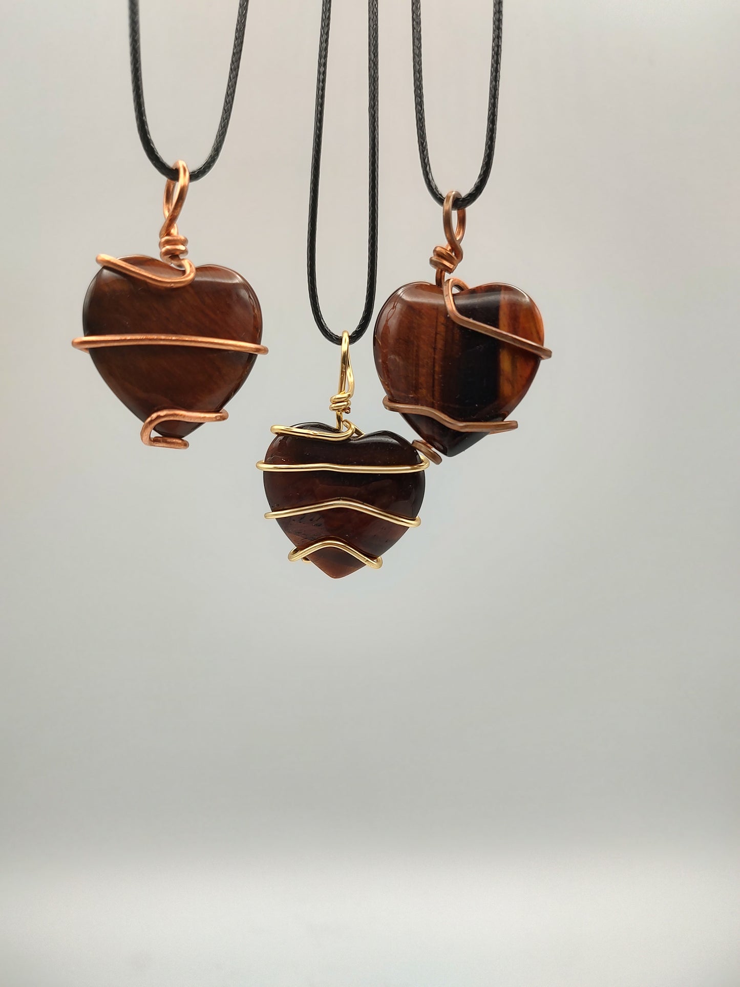 Tiger Eye Pendant Heart