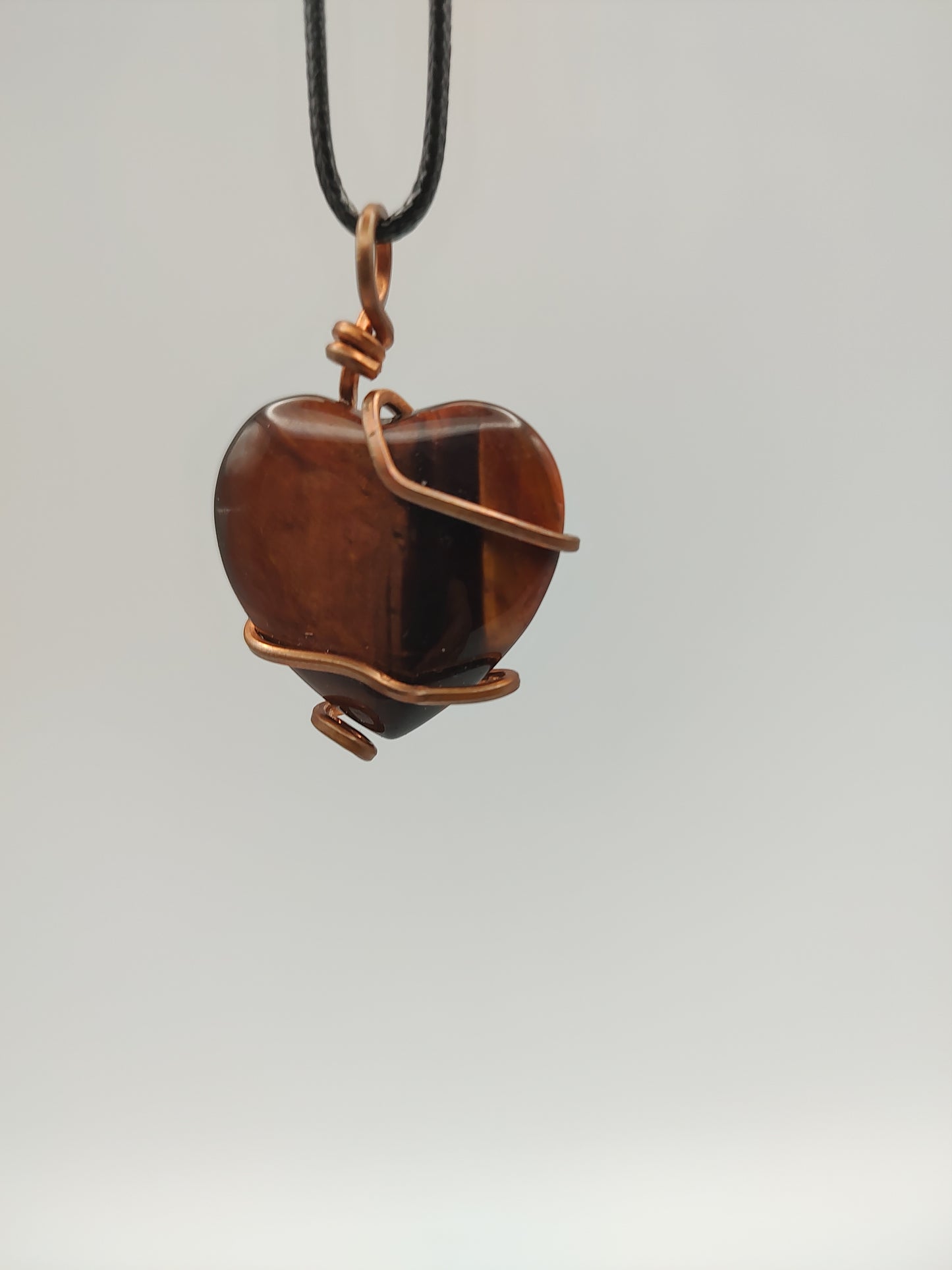 Tiger Eye Pendant Heart