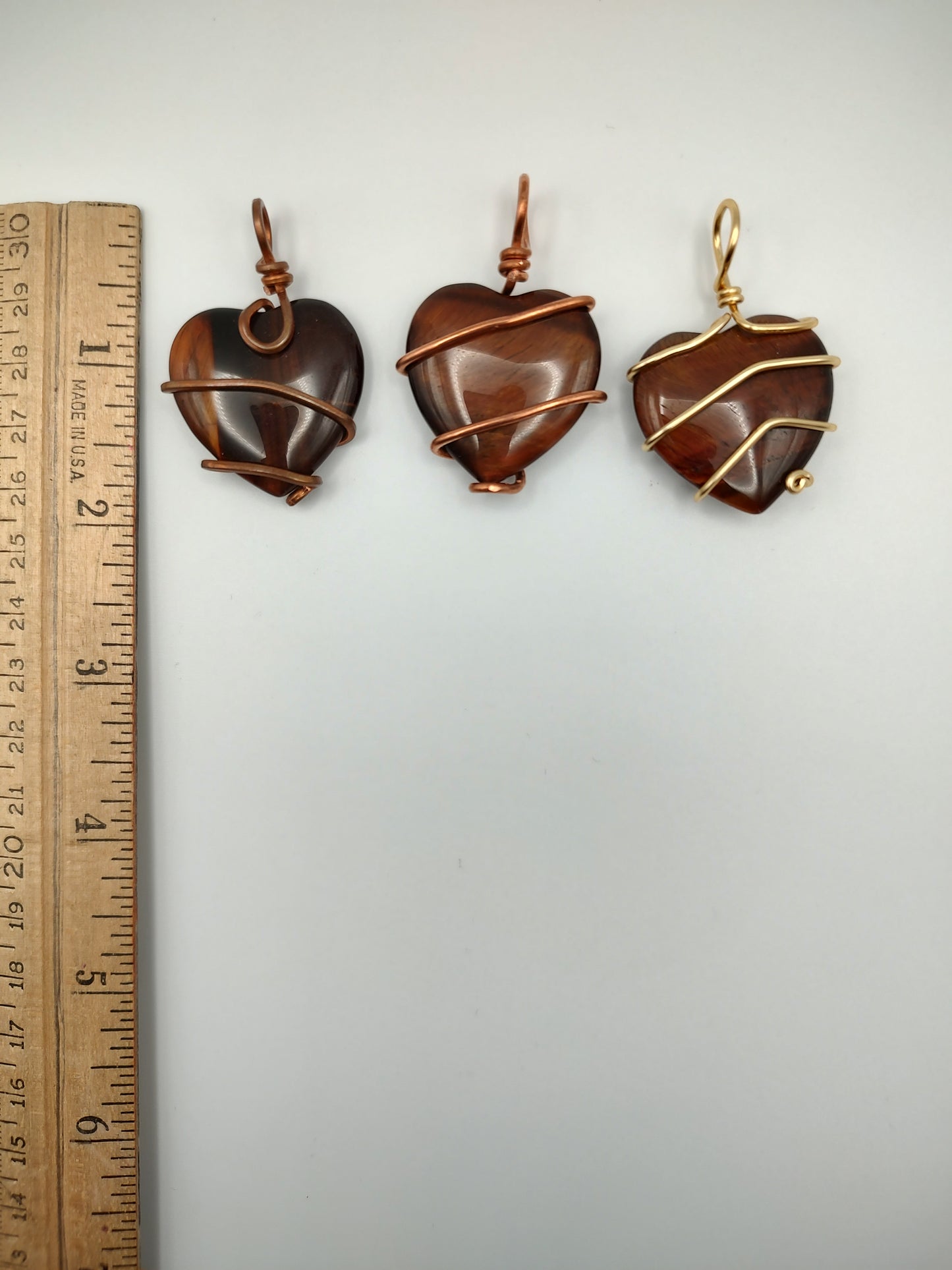 Tiger Eye Pendant Heart
