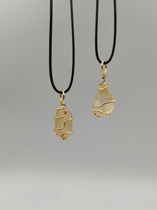 Libyan Desert Glass Pendant #01