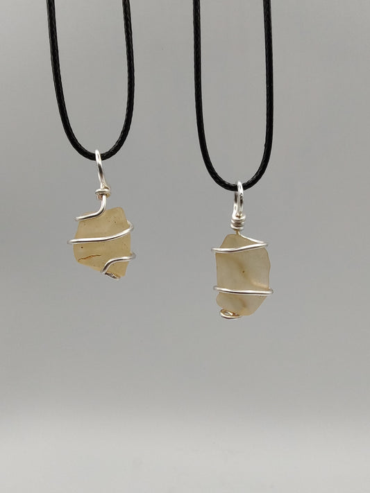 Libyan Desert Glass Pendant #02