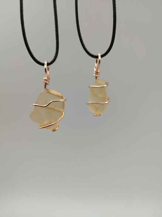 Libyan Desert Glass Pendant #04