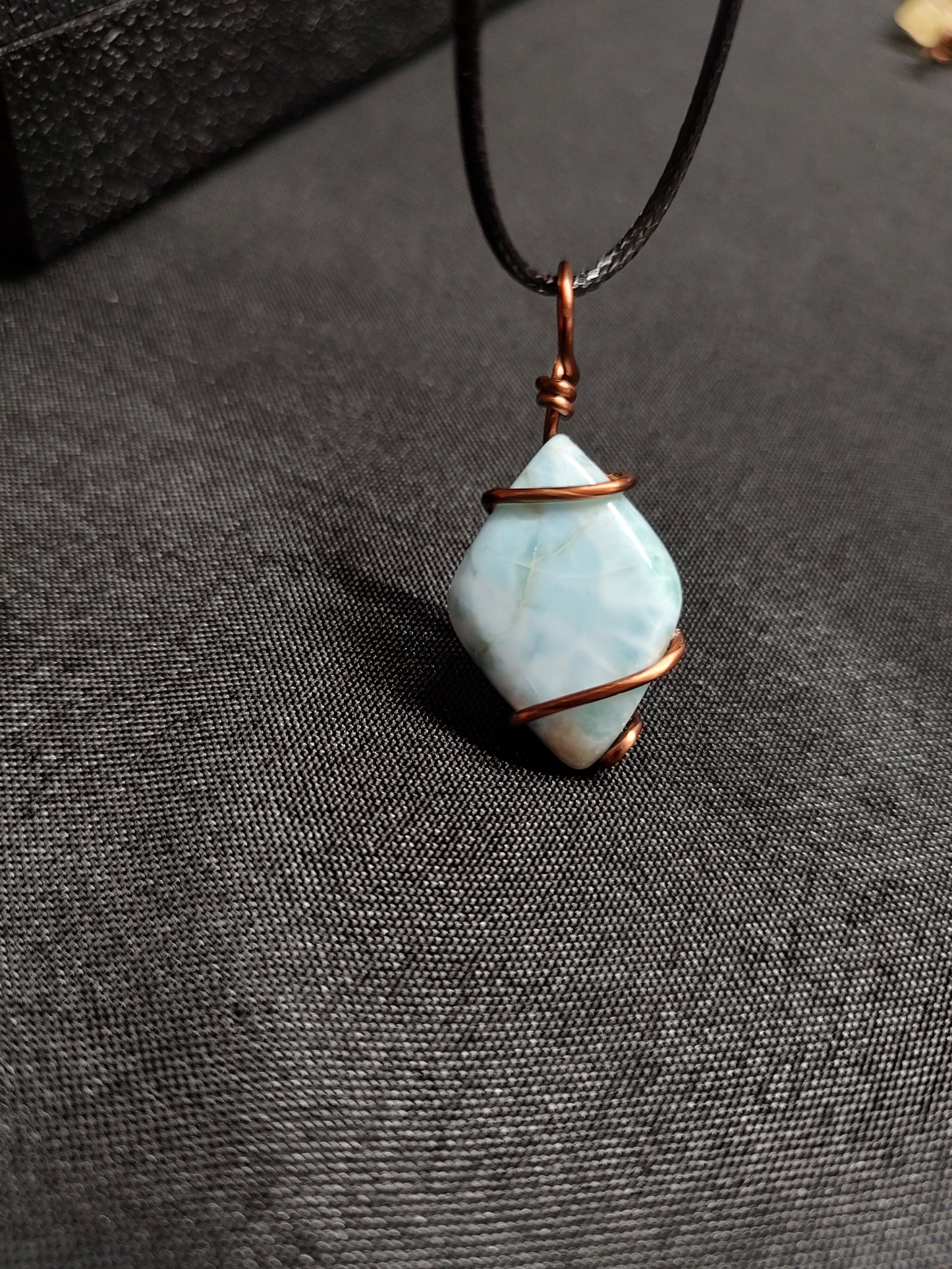 Larimar Pendant #03 Antique
