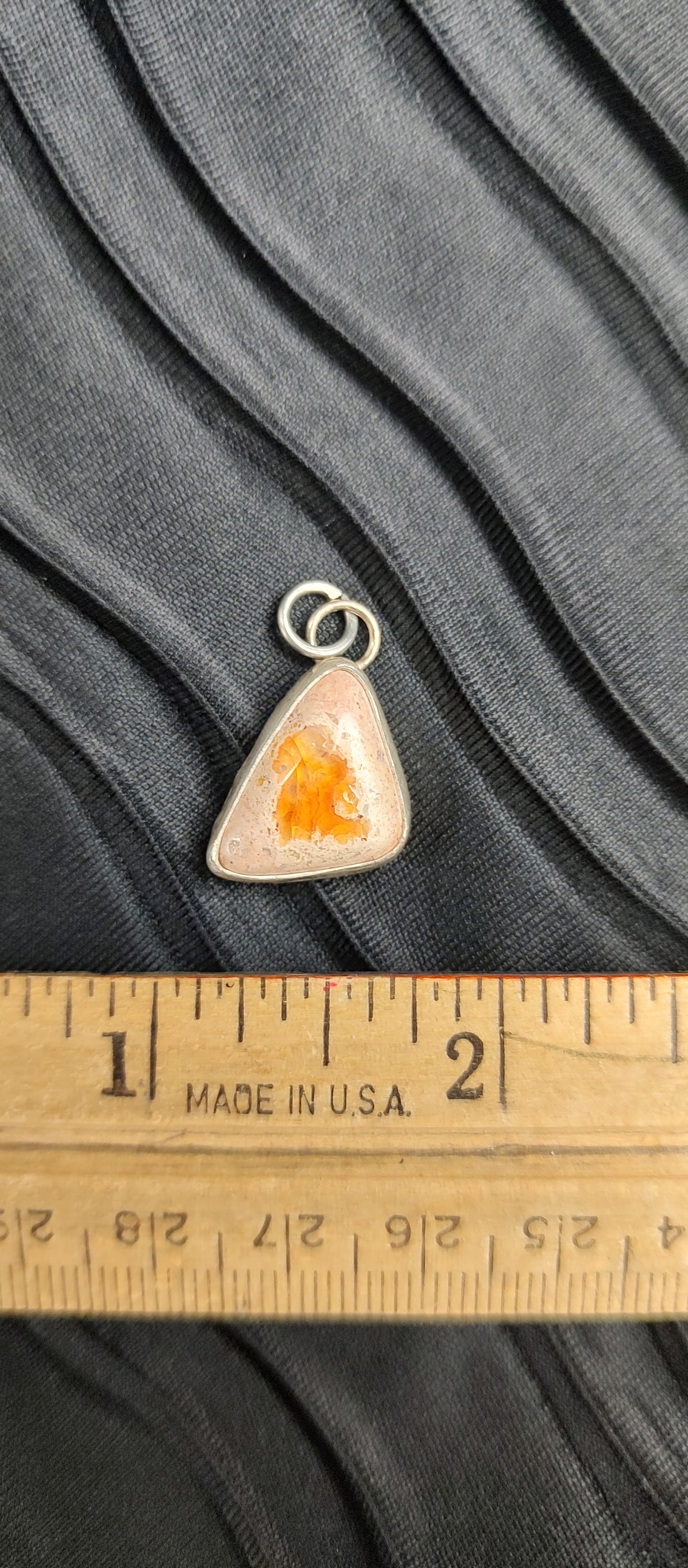 Opal Pendant #08 Orange Triangle