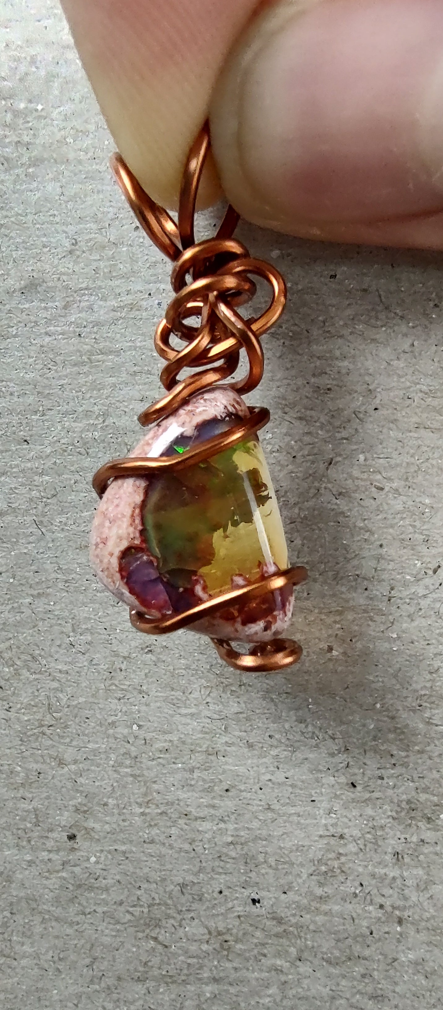Opal Pendant #17 Triangle