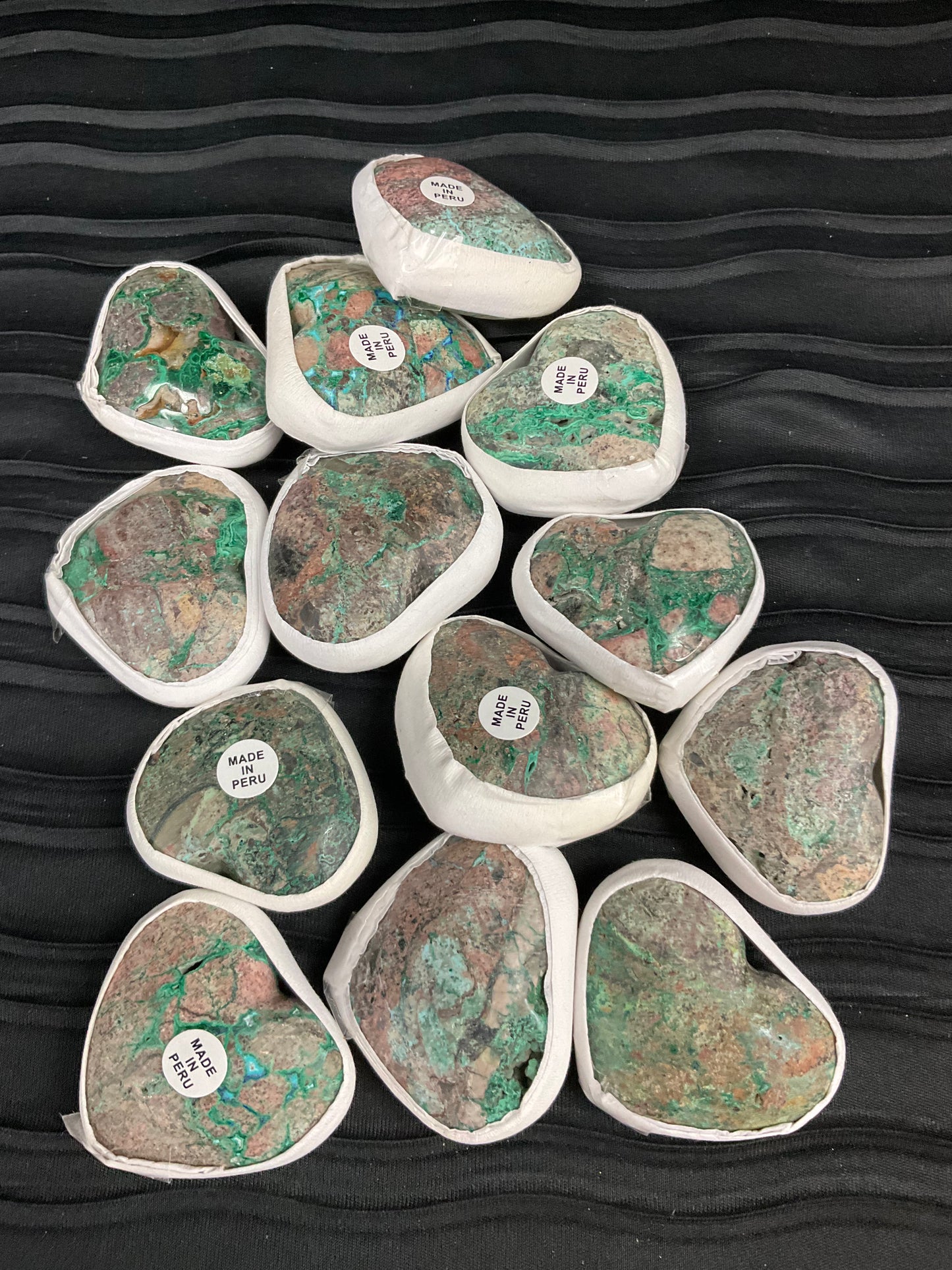Chrysocolla Cozco Medium Hearts
