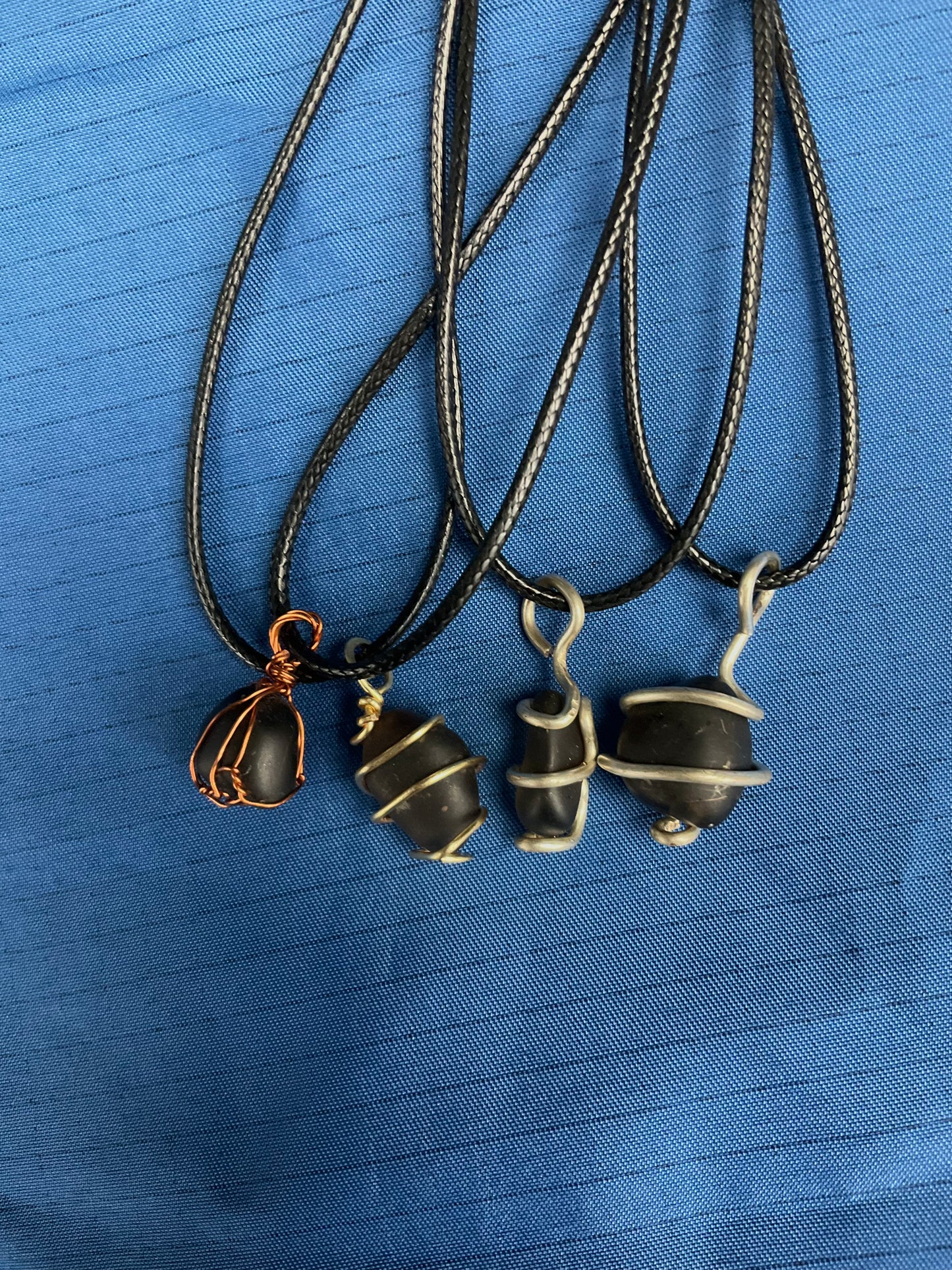 Obsidian Pendant Wire Wrapped