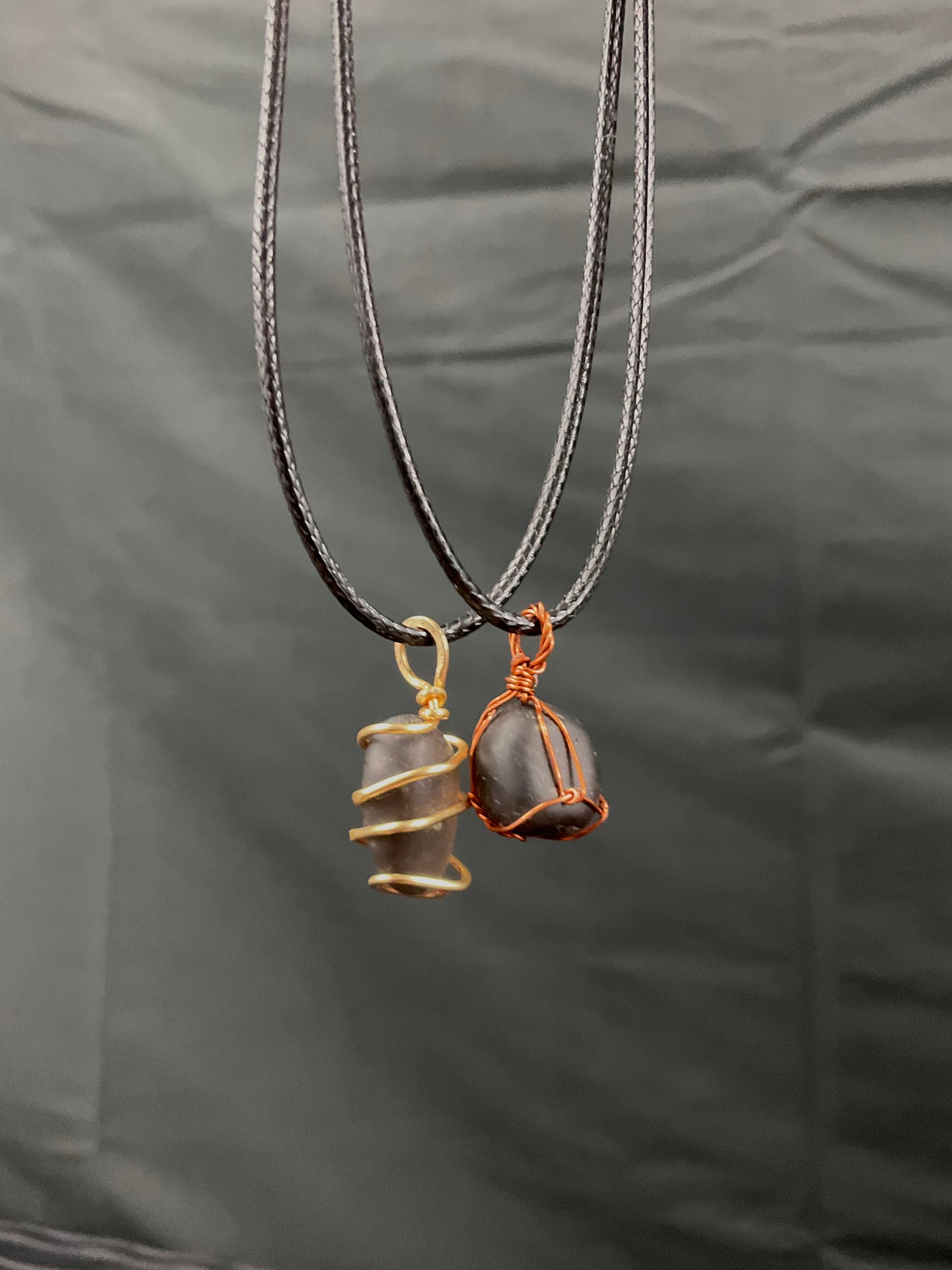 Obsidian Pendant Wire Wrapped